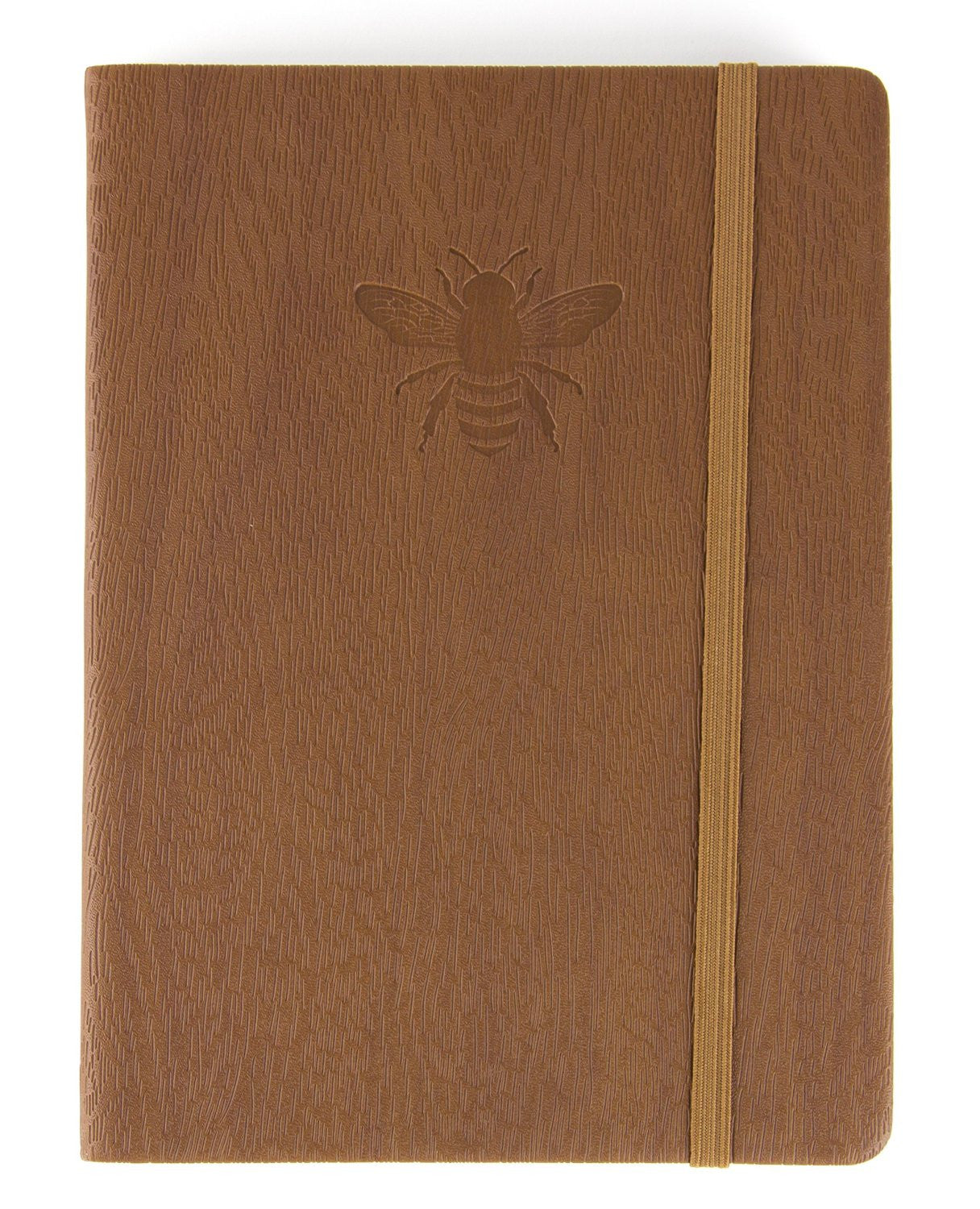 Brown Journal With Embossed Bee Cover