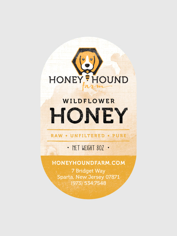 8oz Wildflower Honey - Honey Hound Farm